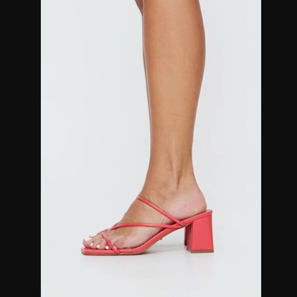 Princess Polly Billini Yazmin 2.0 Watermelon Pink Strappy Heeled Sandals 8 - Picture 3 of 7